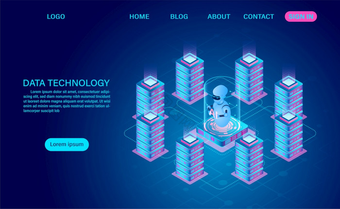 科技数字信息未来图 大数据信息处理服务的变革与展望